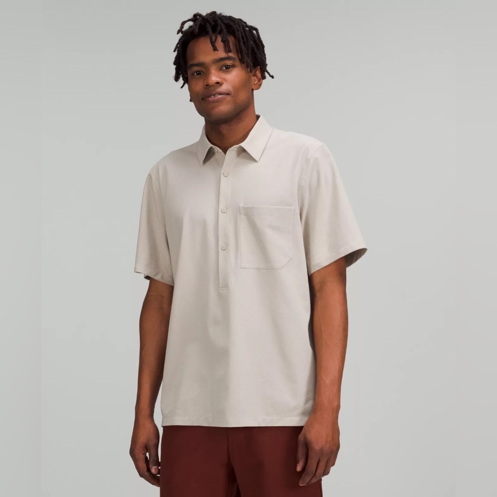 Lululemon WovenAir Popover Shirt, Raw Linen Color